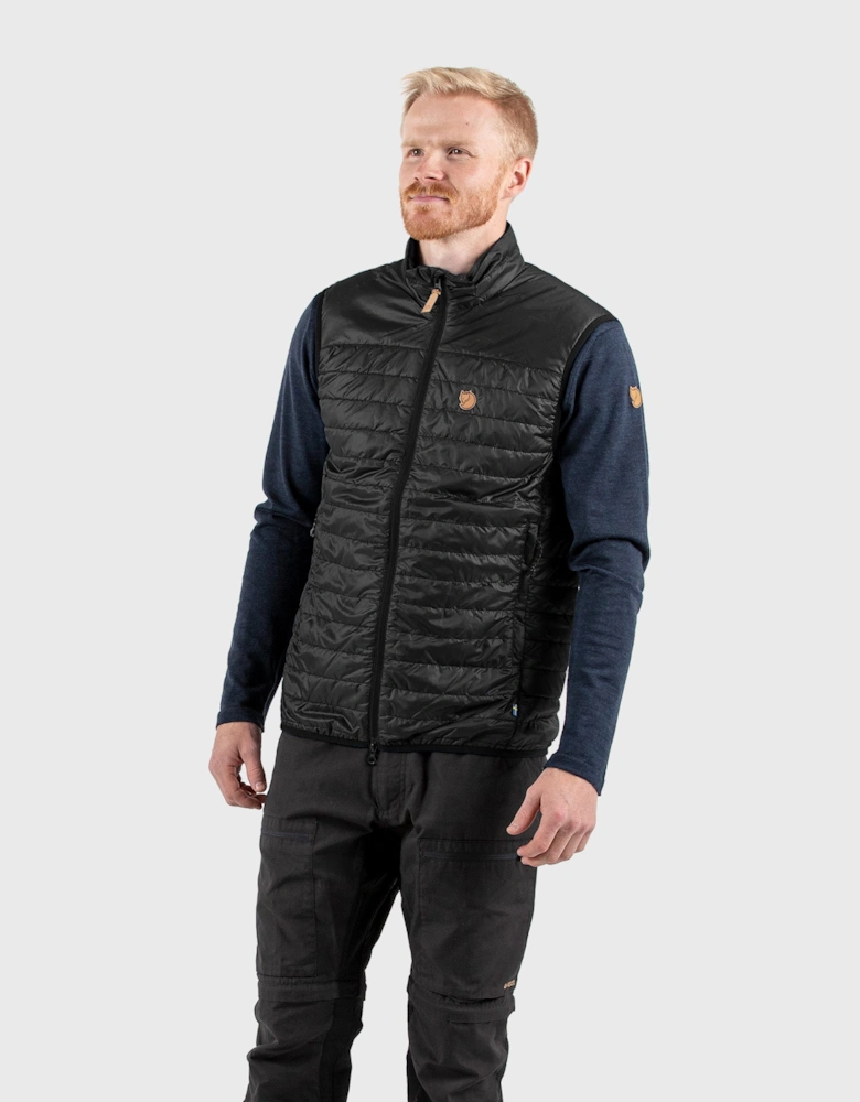 Fjallraven Abisko Mens Padded Gilet - Black 550