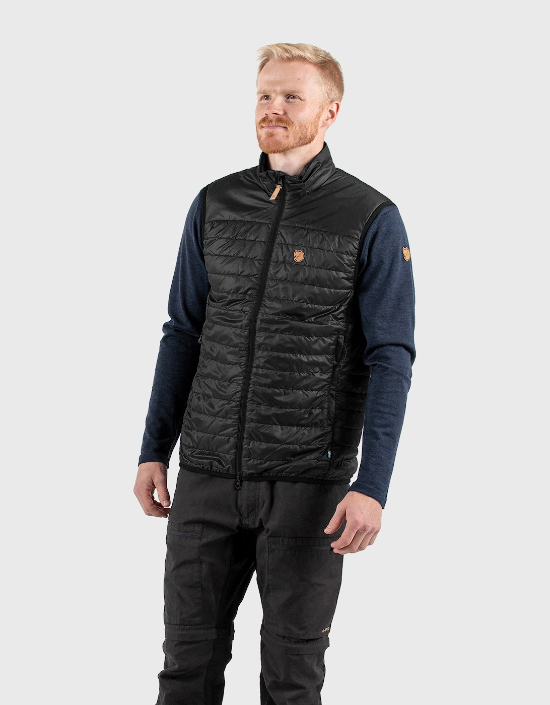 Fjallraven Abisko Mens Padded Gilet - Black 550