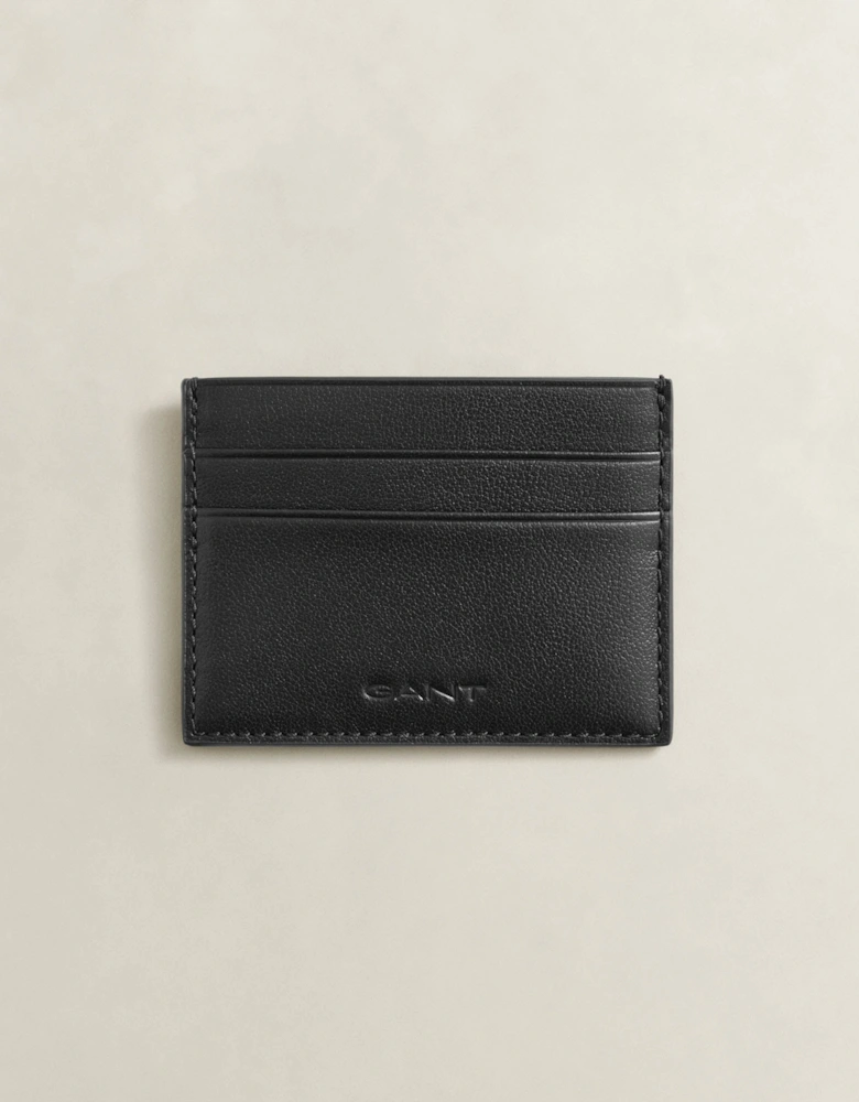 GANT Mens Leather Card Holder - 5 Black