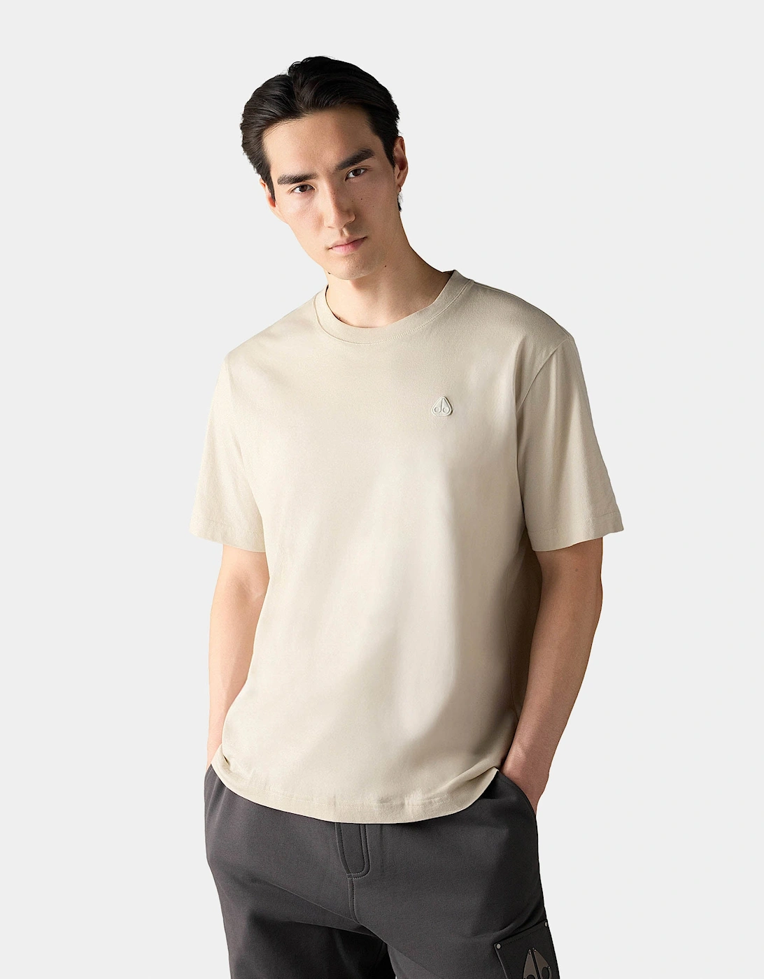 Moose Knuckles Mens Yul Classic T-Shirt - Alabaster 1705