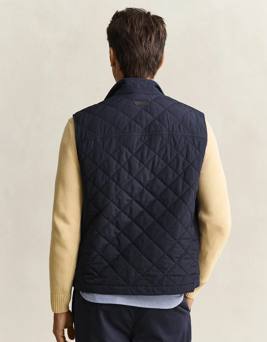 GANT Mens Quilted Vest - 433 Evening Blue