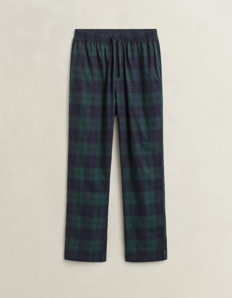 GANT Mens Flannel Checked Pyjama Pants - 374 Tartan Green