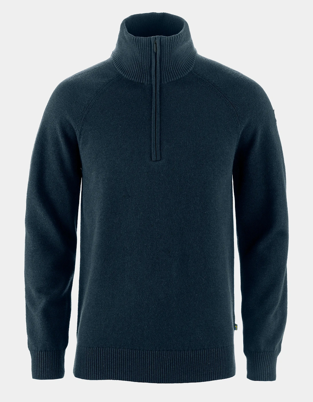 Fjallraven Övik Lite Mens Half Zip Jumper - Dark Navy 555
