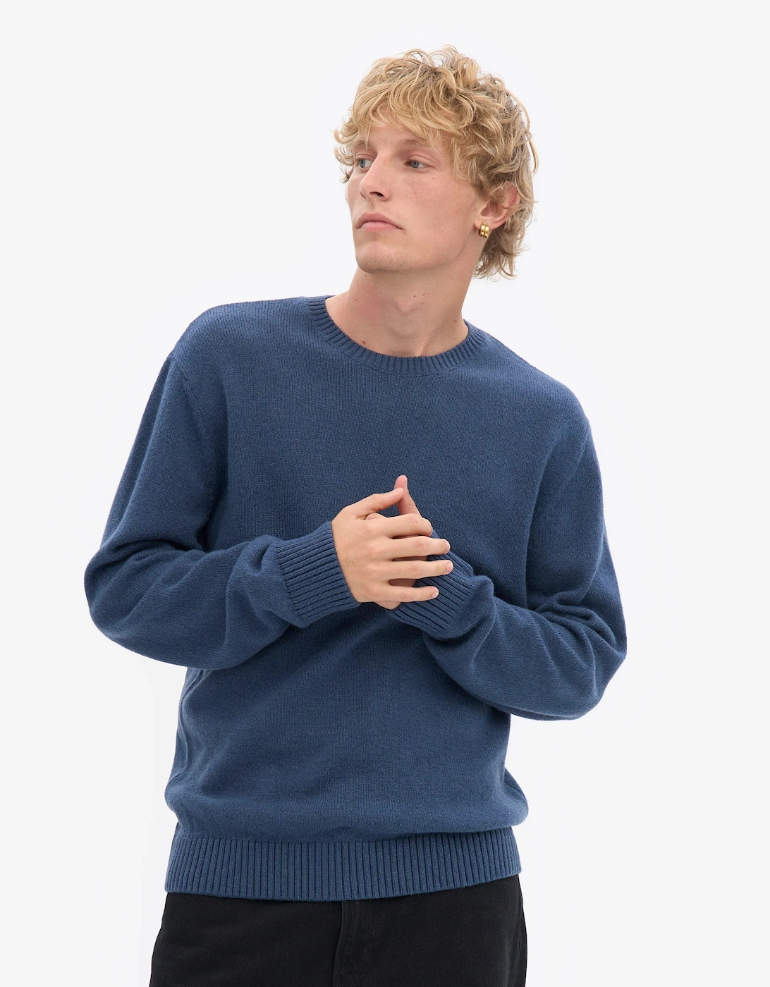 Colorful Standard Classic Merino Wool Crew Neck Jumper - Petrol Blue