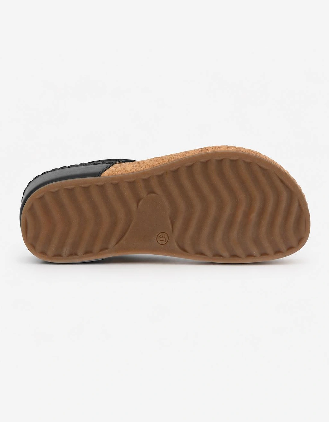 Cipriata CORINA Womens Toe-Post Sandals Black