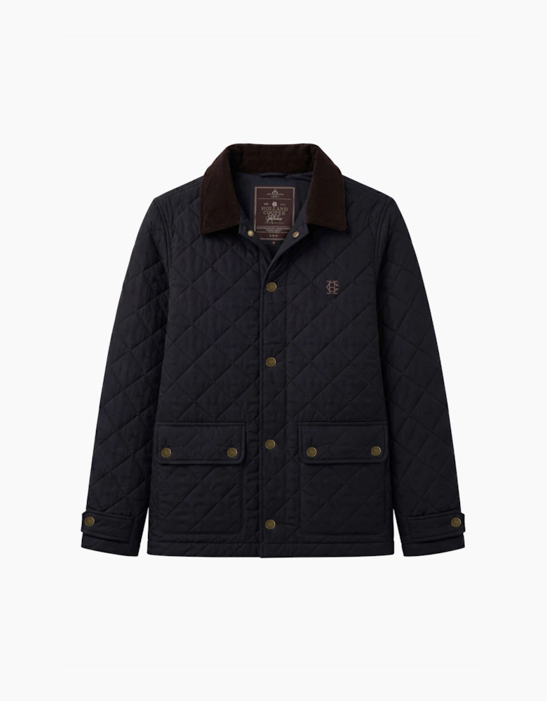 HOLLAND COOPER COUNTRY QUILTED JACKET NAVY