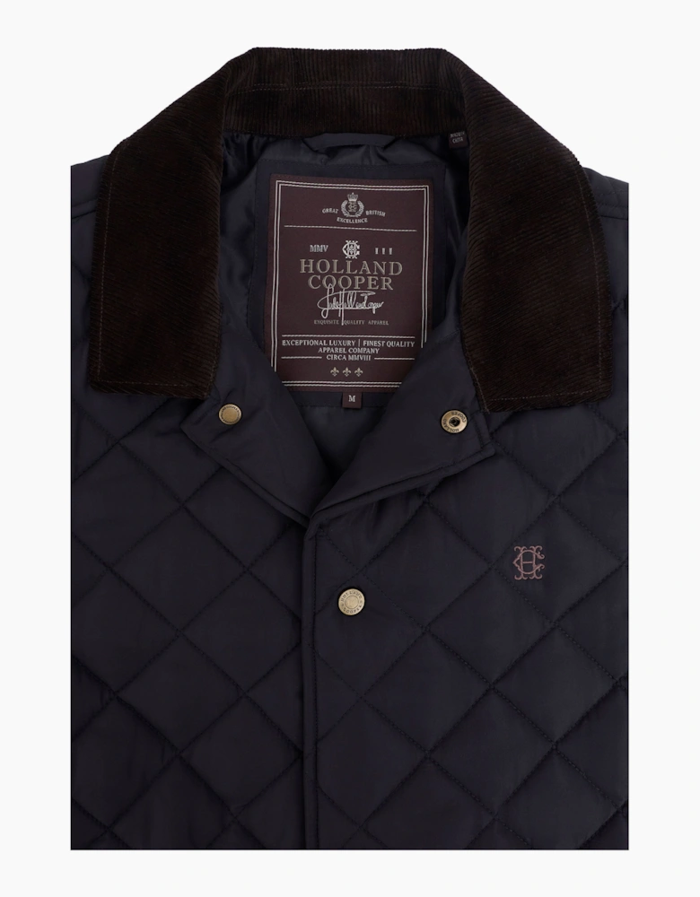 HOLLAND COOPER COUNTRY QUILTED JACKET NAVY
