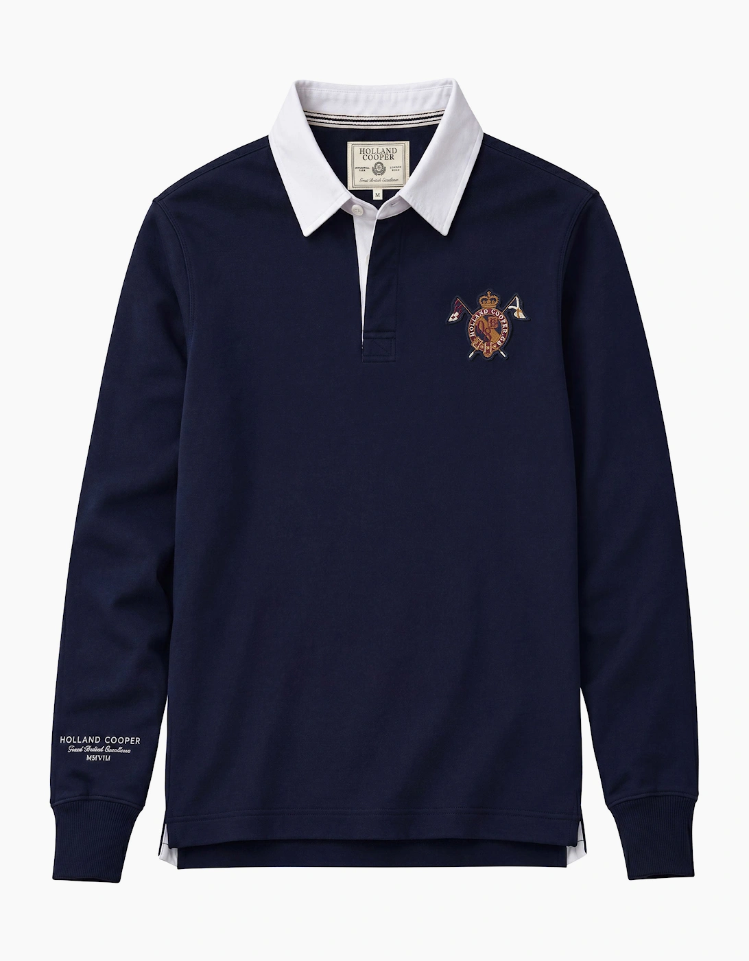 HOLLAND COOPER LONG SLEEVE RUGBY SHIRT INK NAVY