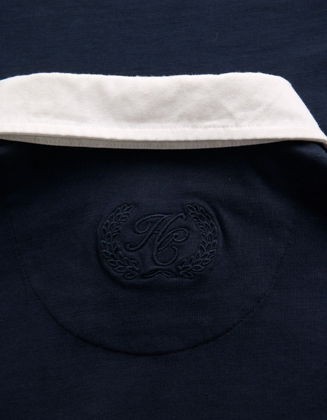 HOLLAND COOPER LONG SLEEVE RUGBY SHIRT INK NAVY