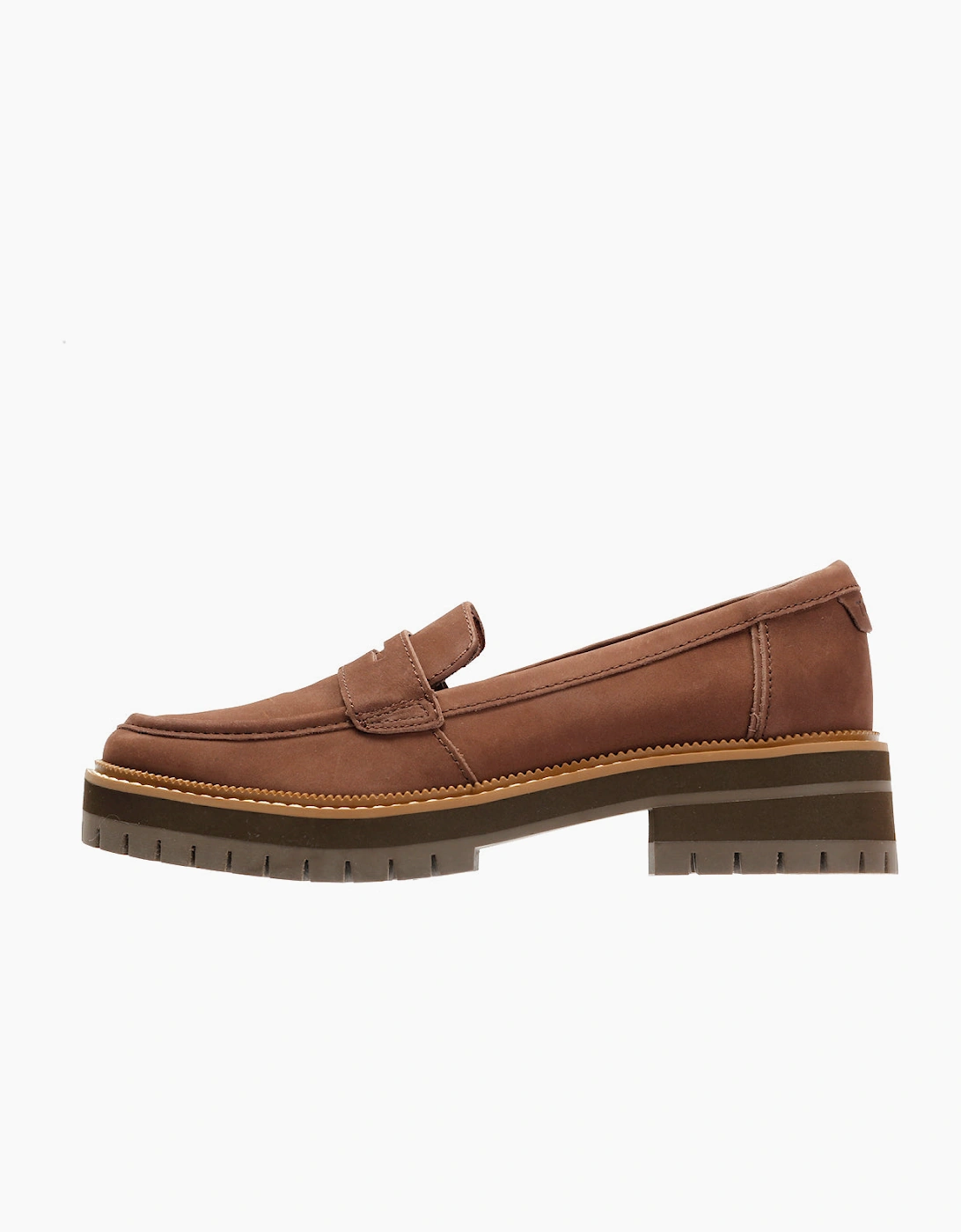 TOMS Cara Leather Women's Oak Brown Loafers