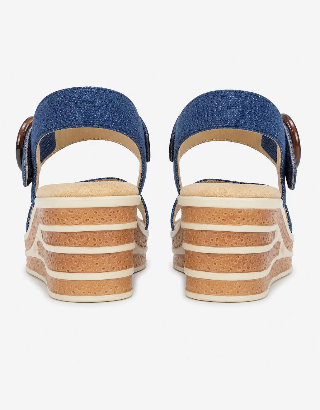 Cipriata DANTA Womens Ankle Strap Sandals Navy Denim