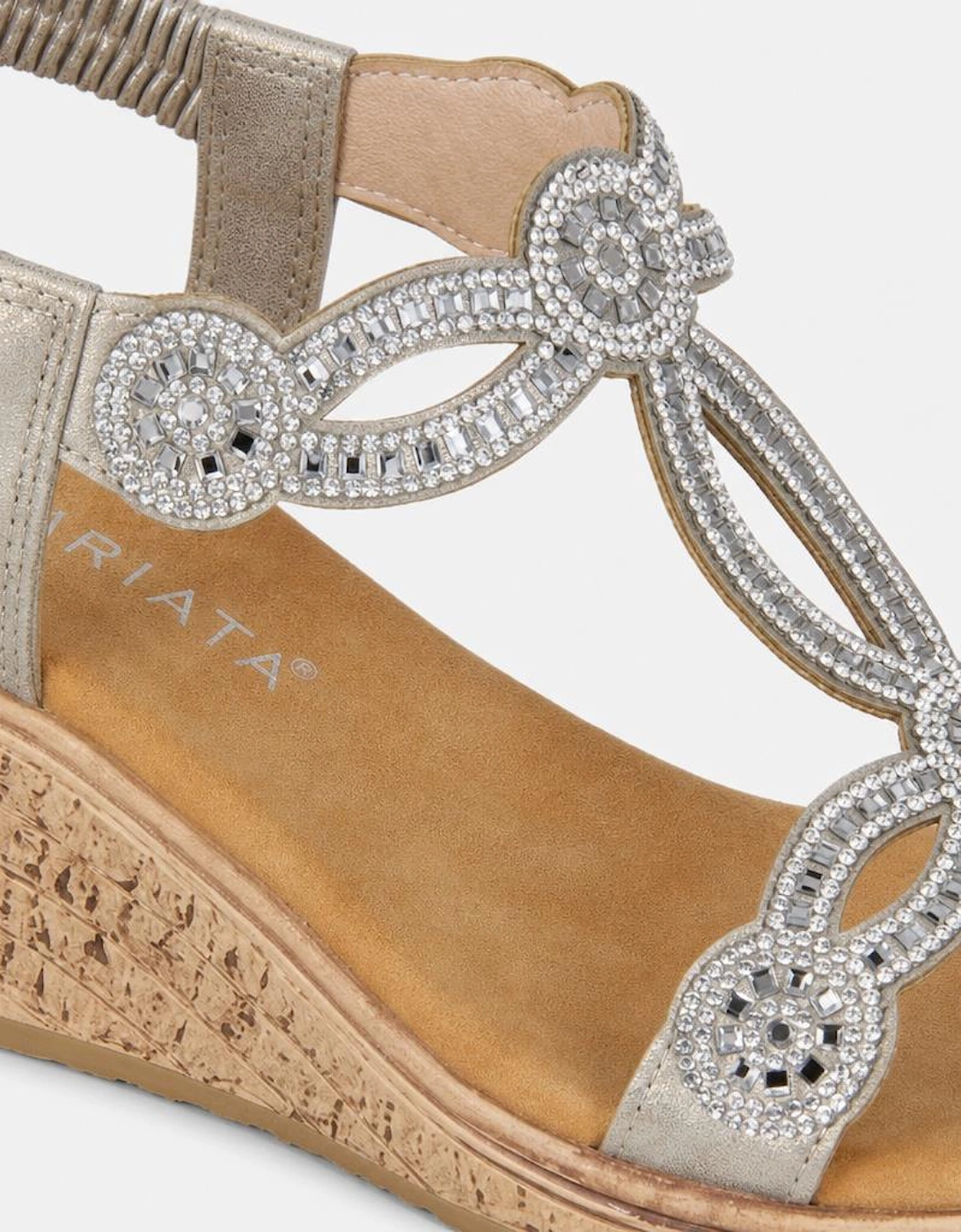 Cipriata ORA Womens Slingback Sandals Pewter