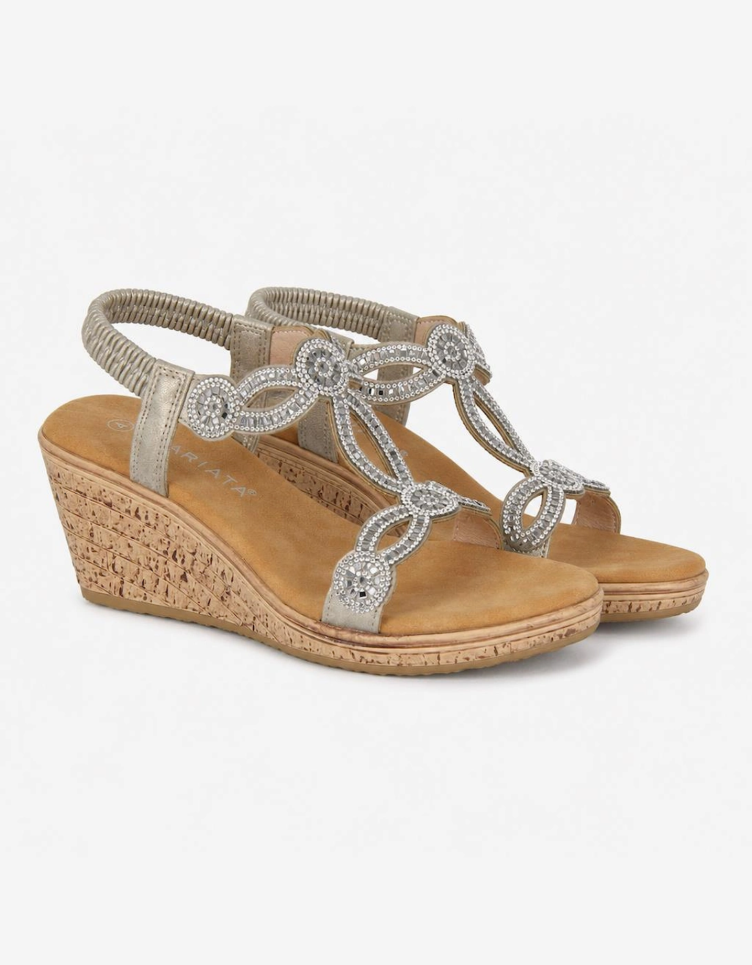 Cipriata ORA Womens Slingback Sandals Pewter