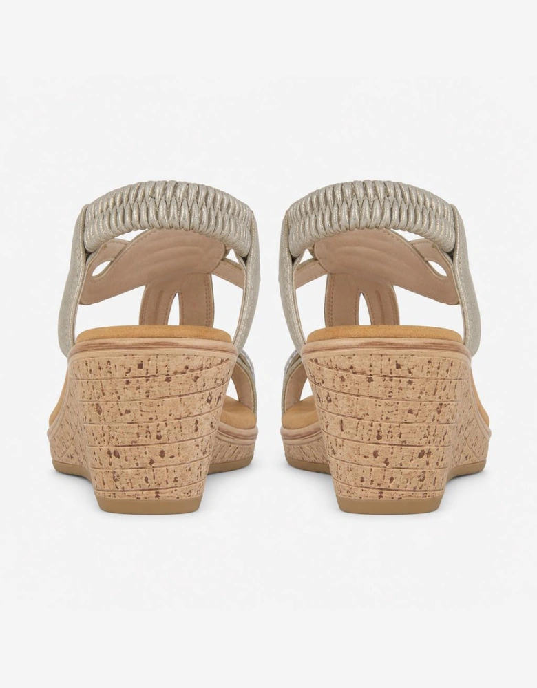 Cipriata ORA Womens Slingback Sandals Pewter