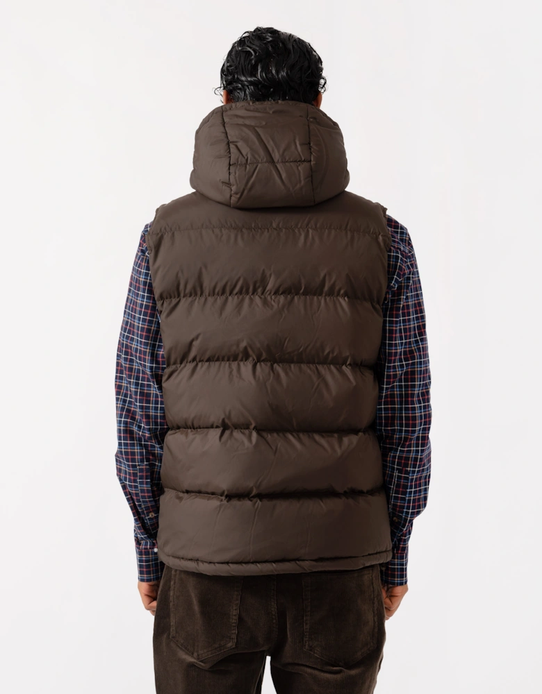 GANT Mens Active Cloud Vest - 217 Black Brown