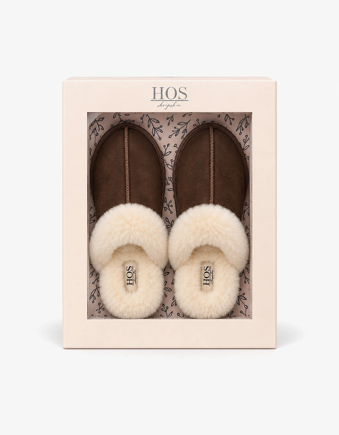 HOS Sheepskin AYLA Womens Mules Espresso