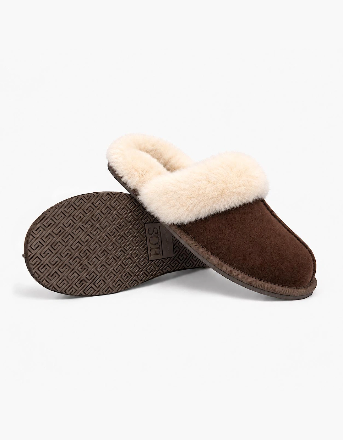 HOS Sheepskin AYLA Womens Mules Espresso