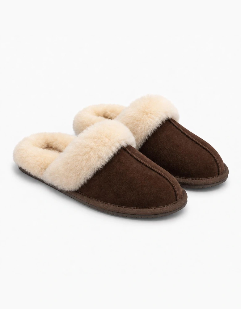 HOS Sheepskin AYLA Womens Mules Espresso