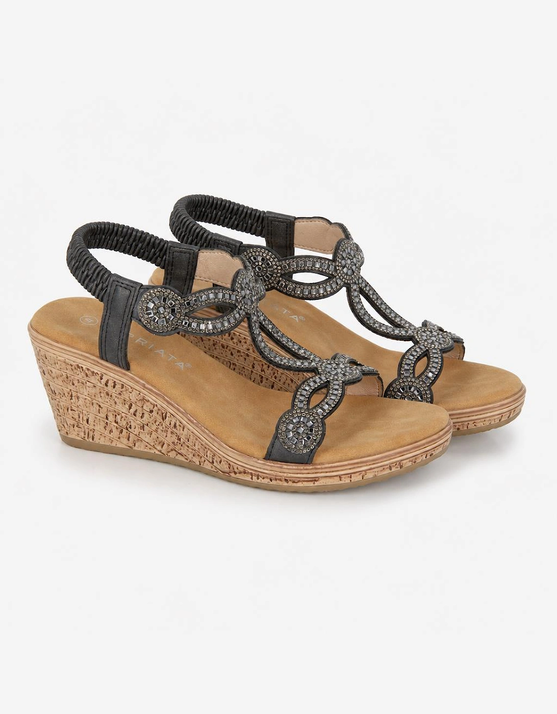 Cipriata ORA Womens Slingback Sandals Black