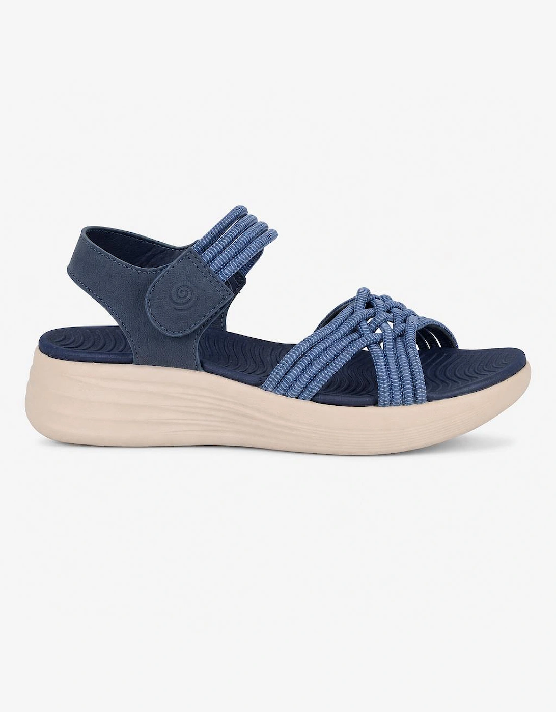 Cipriata ELETTA Womens Cross Strap Sandals Navy Blue