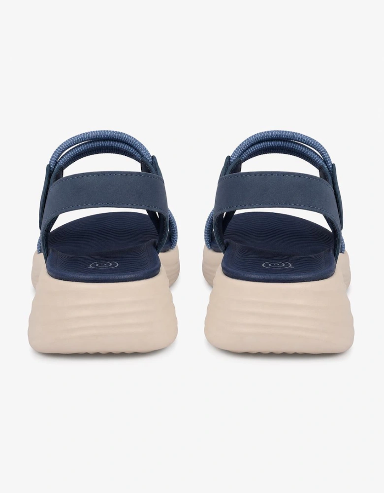 Cipriata ELETTA Womens Cross Strap Sandals Navy Blue