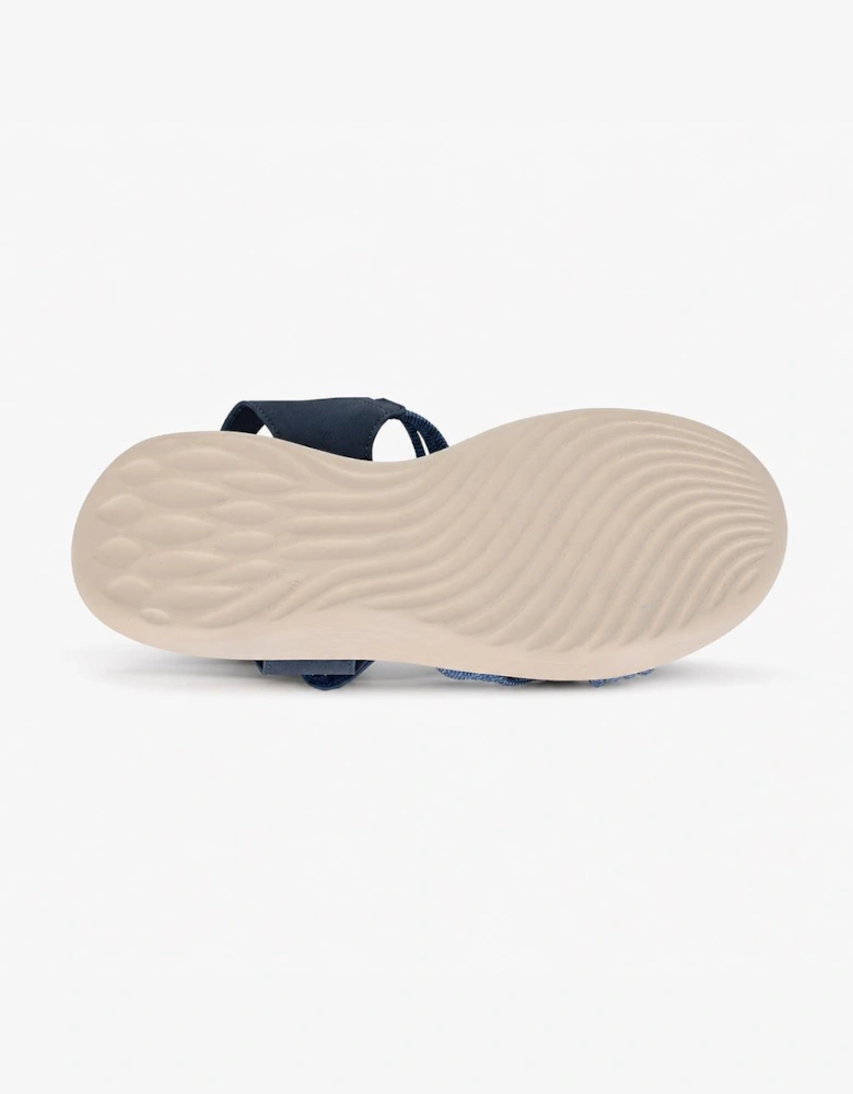 Cipriata ELETTA Womens Cross Strap Sandals Navy Blue