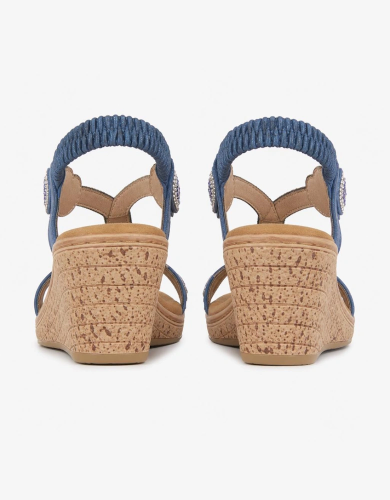 Cipriata ORA Womens Slingback Sandals Blue