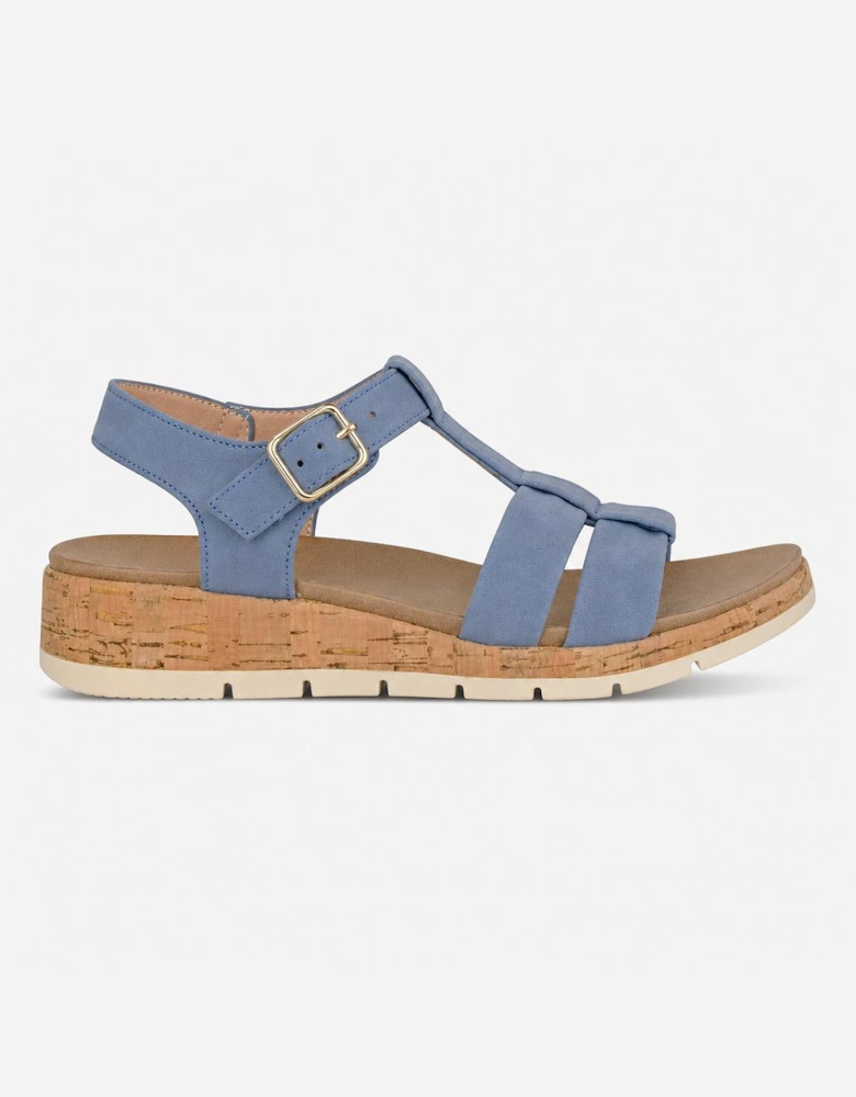 Cipriata FADIA Womens Ankle Strap Sandals Blue
