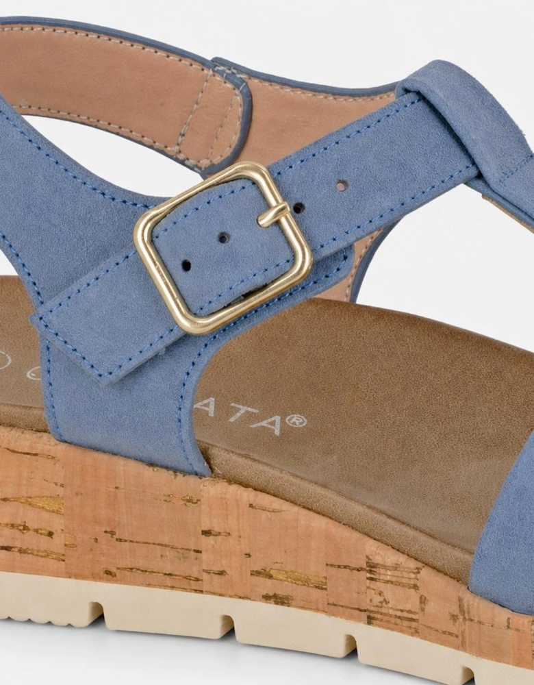 Cipriata FADIA Womens Ankle Strap Sandals Blue