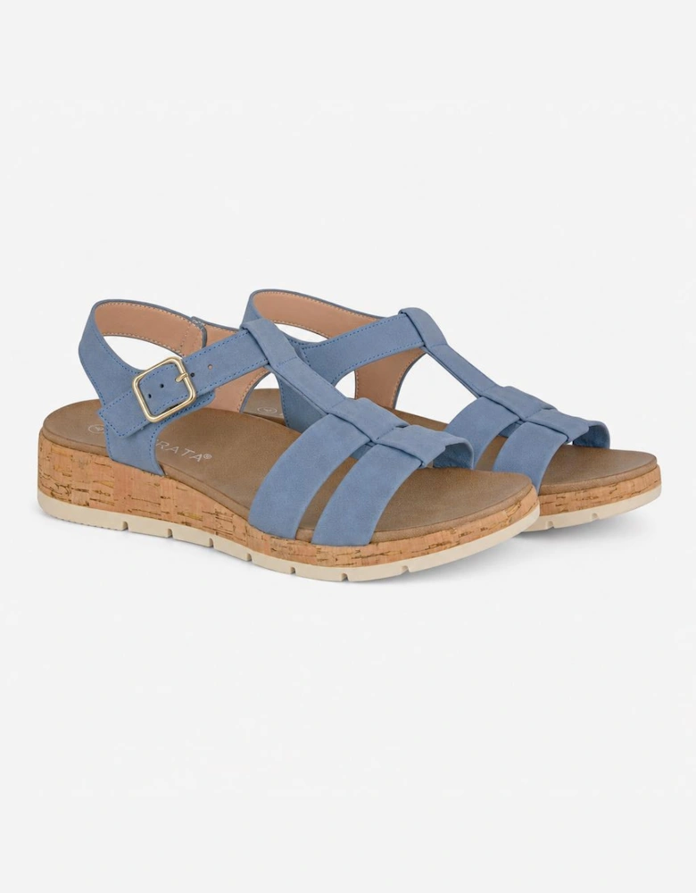 Cipriata FADIA Womens Ankle Strap Sandals Blue