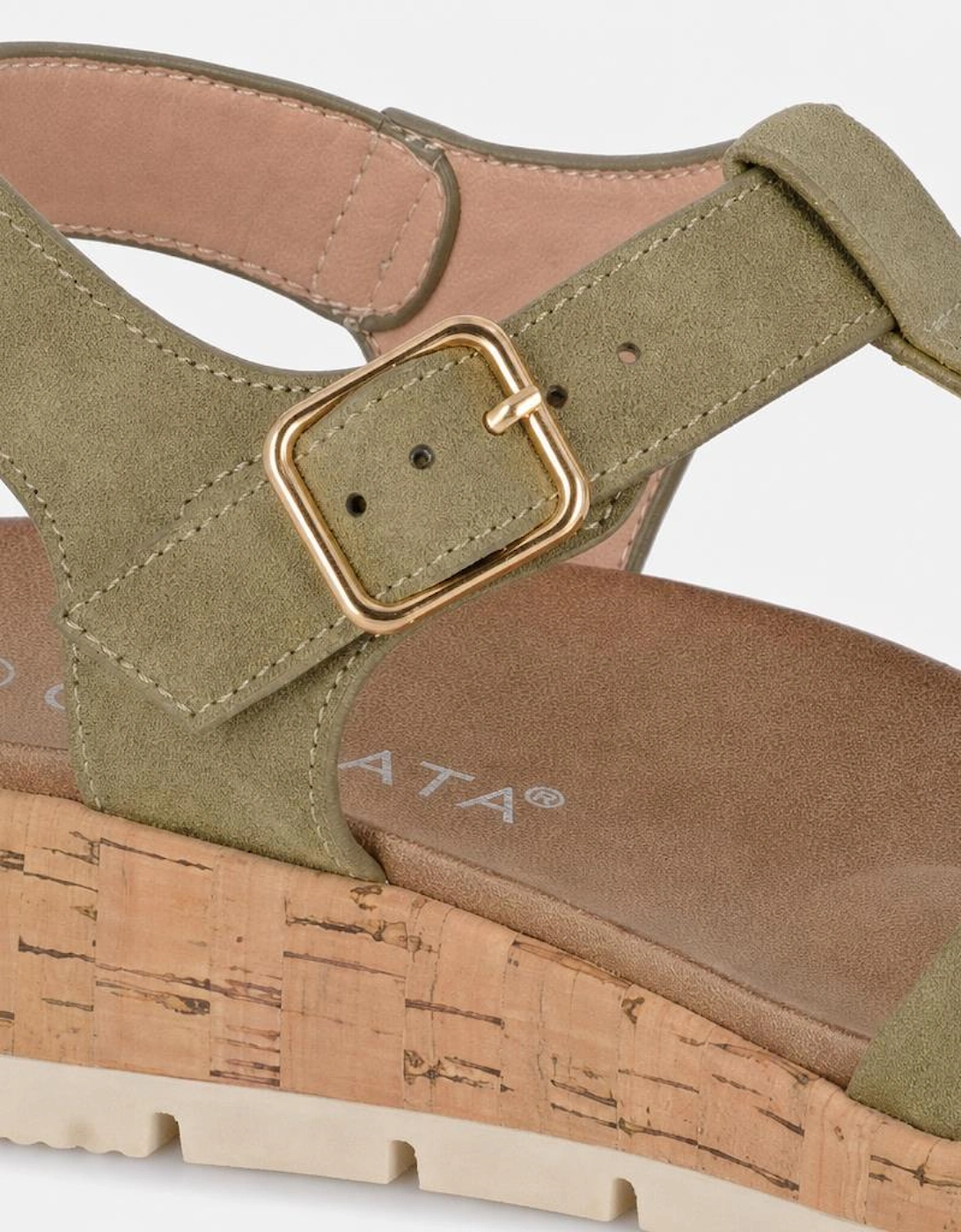 Cipriata FADIA Womens Ankle Strap Sandals Green