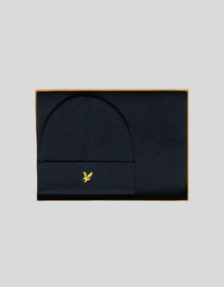 Lambswool Blend Scarf and Beanie Set