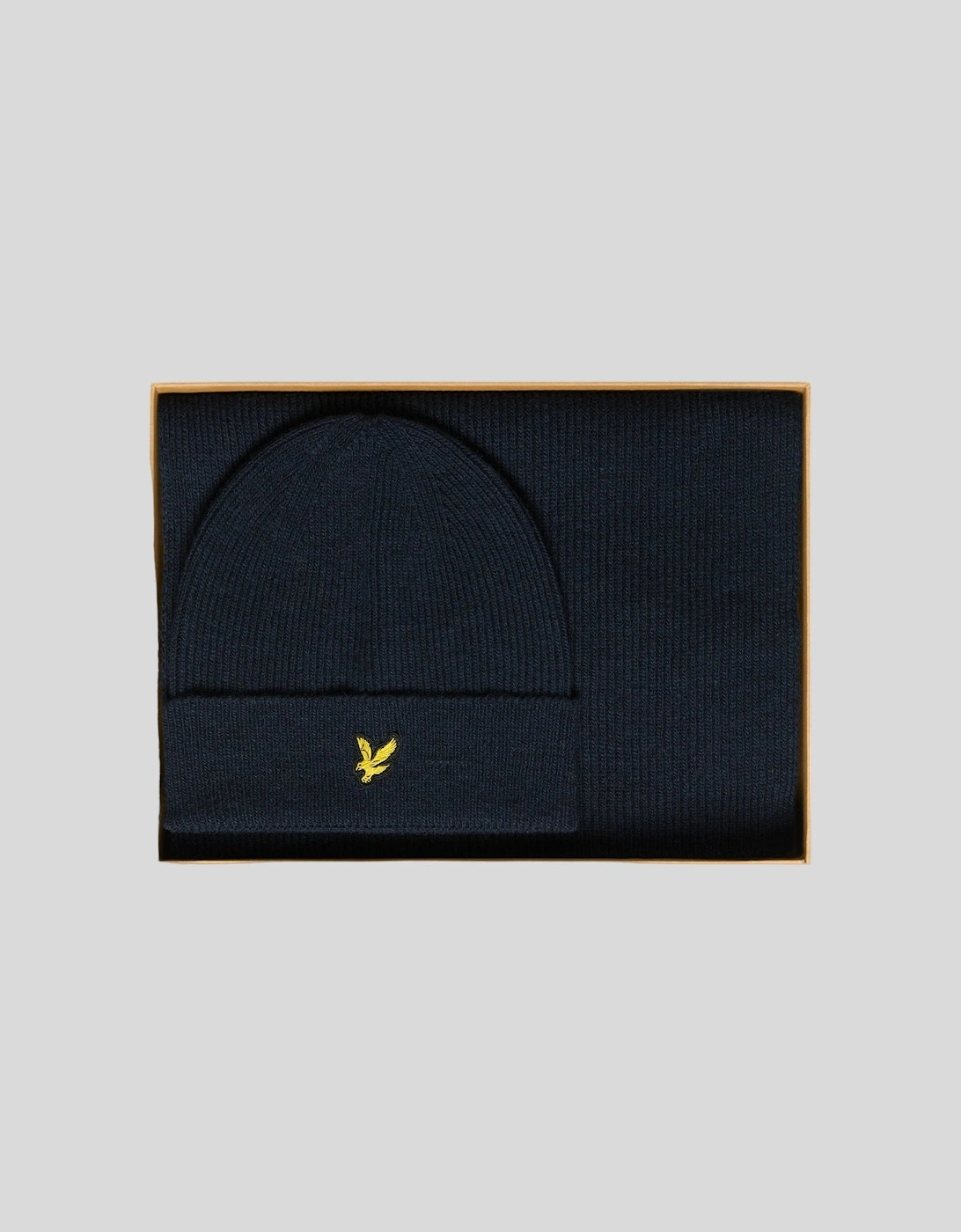 Lambswool Blend Scarf and Beanie Set