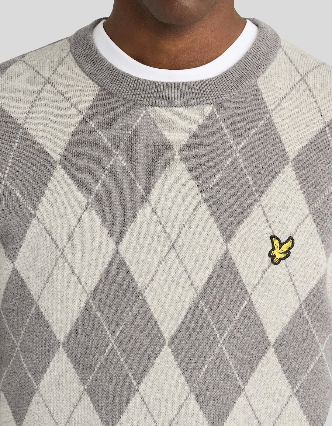 Cotton Merino Argyle Jumper