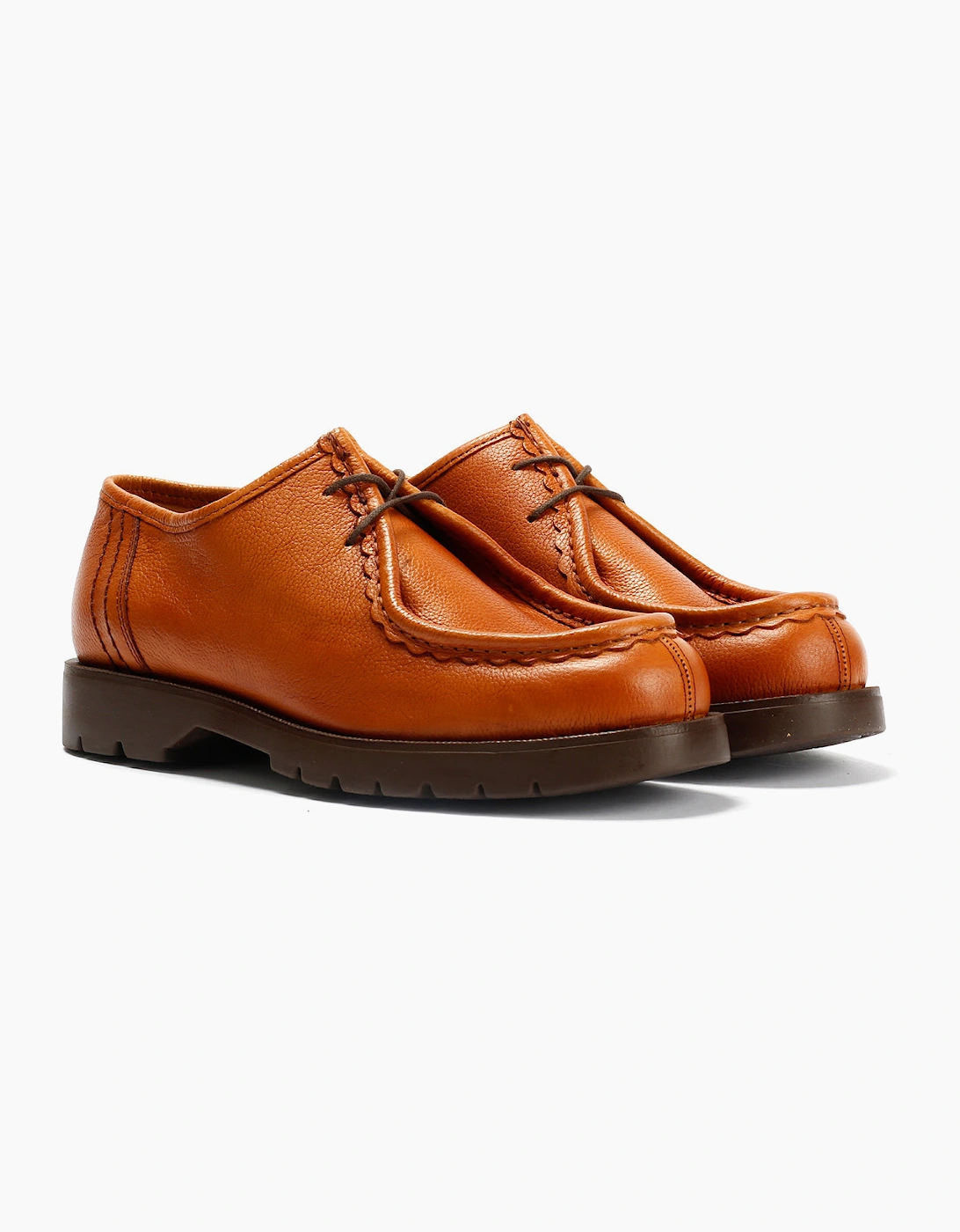 Kleman Padror G VGT Leather Men's Cognac Lace-Up Shoes