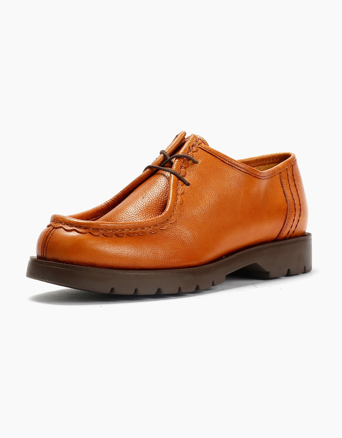Kleman Padror G VGT Leather Men's Cognac Lace-Up Shoes