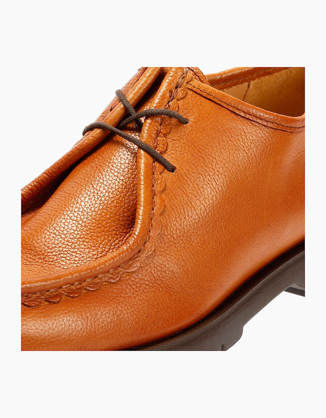 Kleman Padror G VGT Leather Men's Cognac Lace-Up Shoes