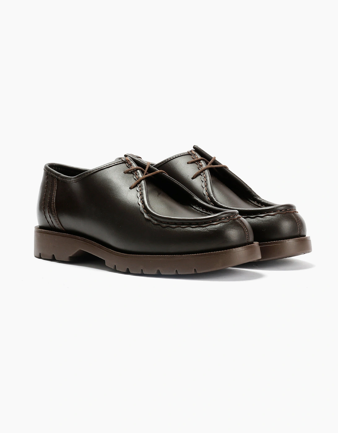 Kleman Padror Leather Men's Brown Lace-Up Shoes