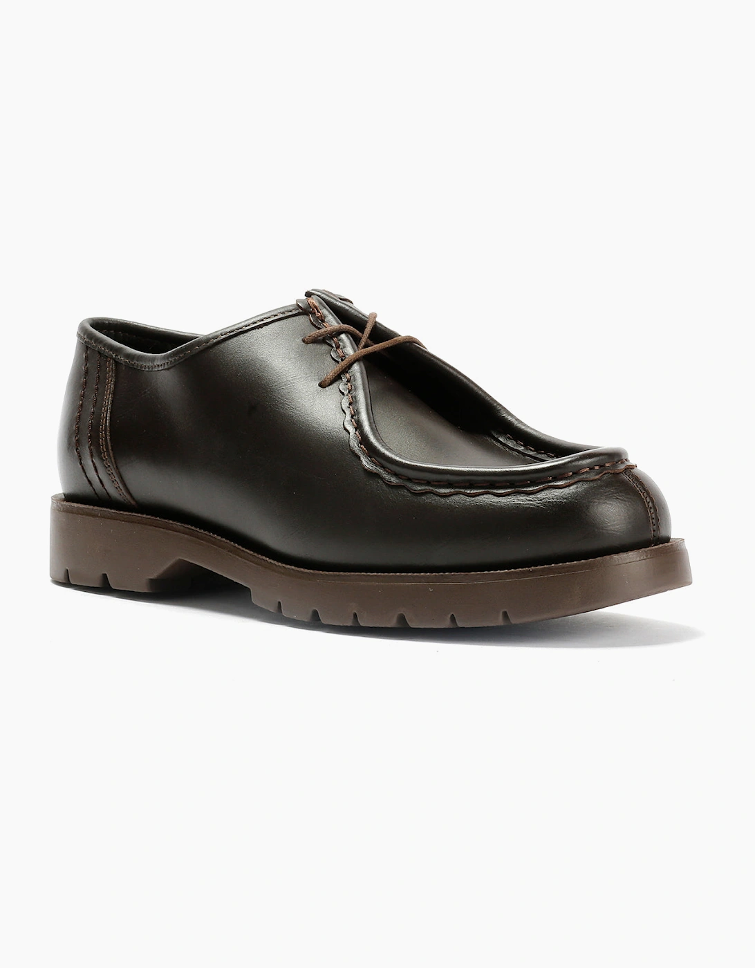 Kleman Padror Leather Men's Brown Lace-Up Shoes