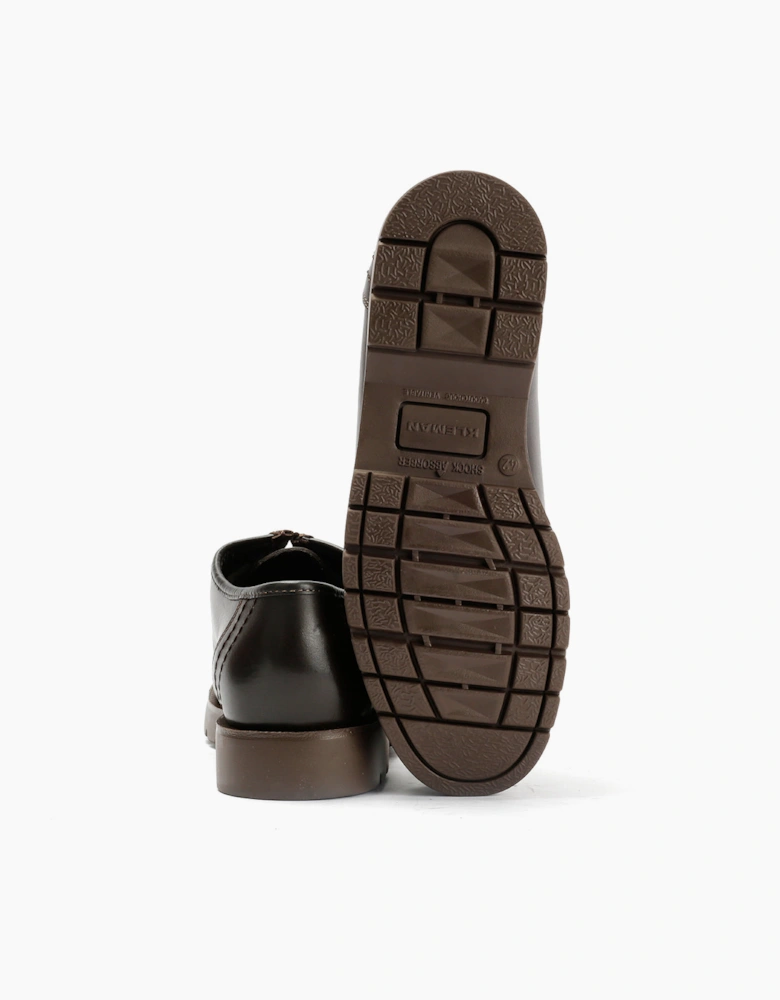 Kleman Padror Leather Men's Brown Lace-Up Shoes