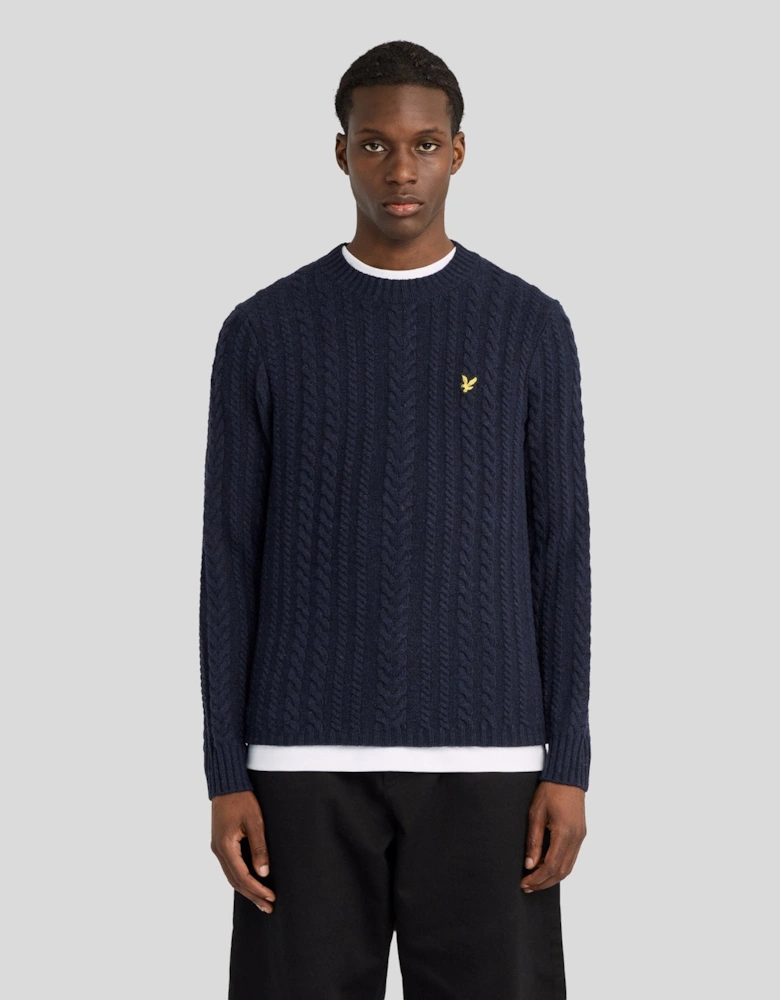 Cable Knit Crew Neck Jumper