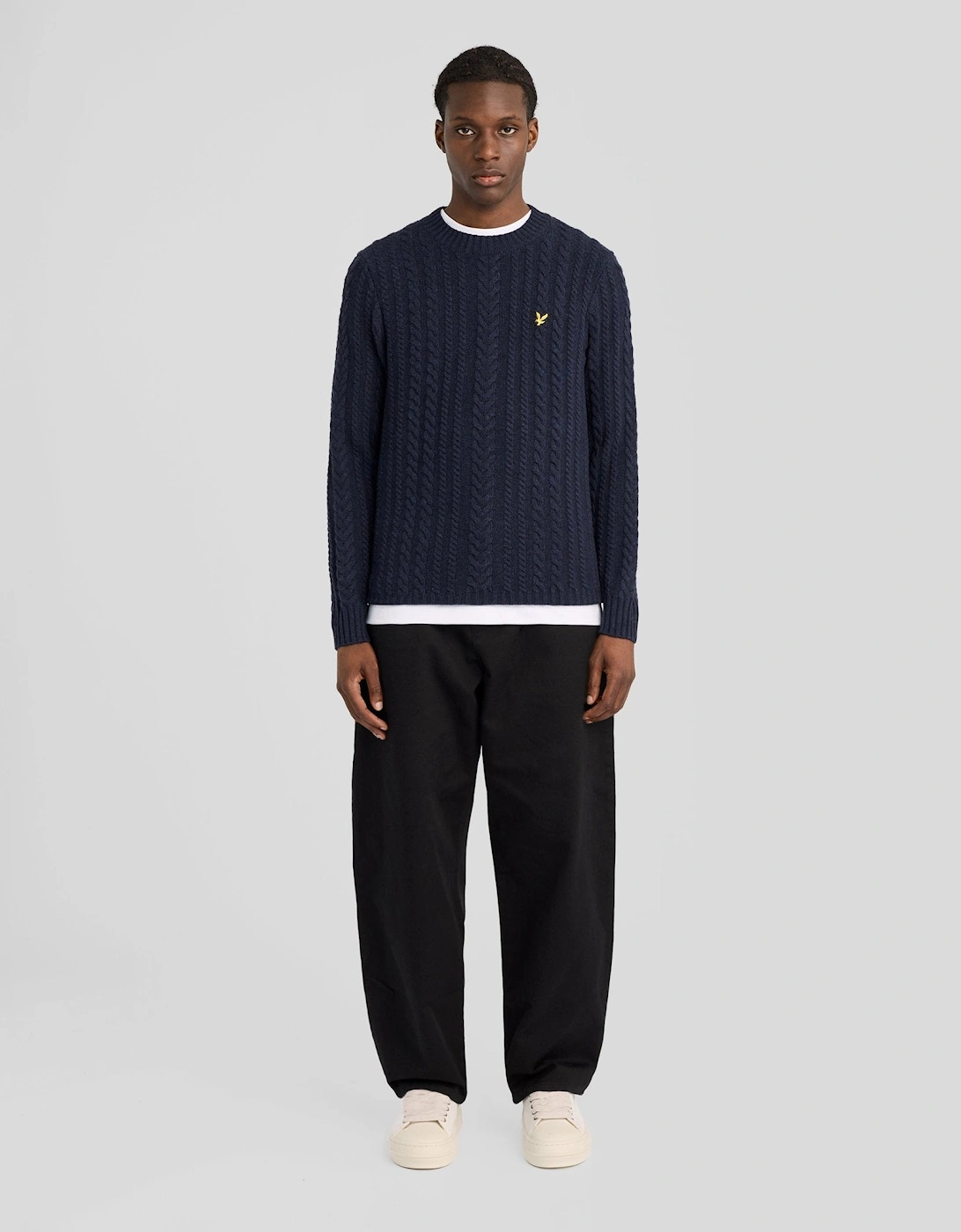 Cable Knit Crew Neck Jumper