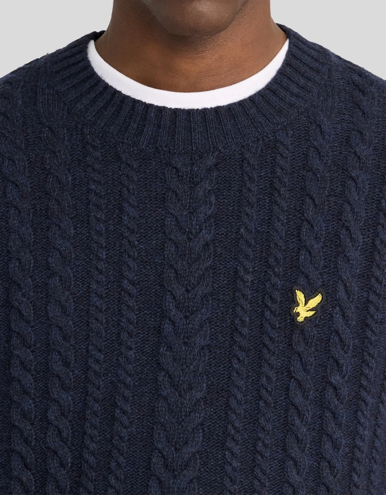 Cable Knit Crew Neck Jumper