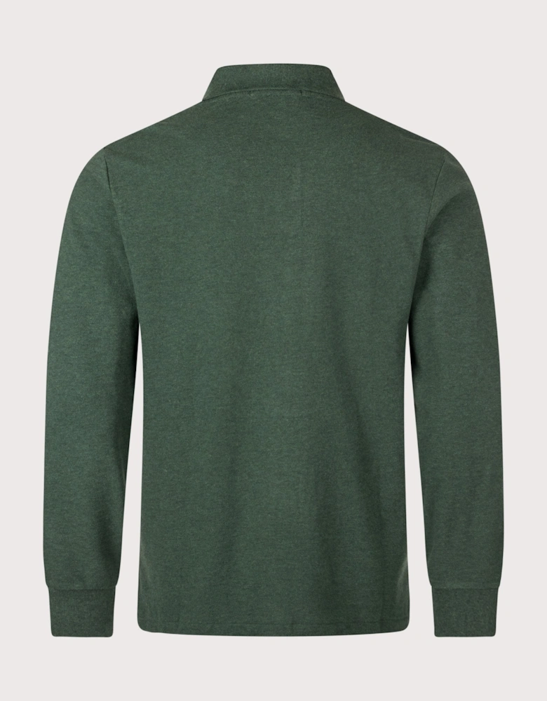 Custom Slim Fit Long Sleeve Polo Shirt