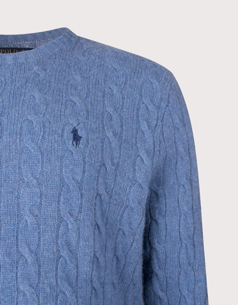 Cashmere Blend Cable Knit Jumper