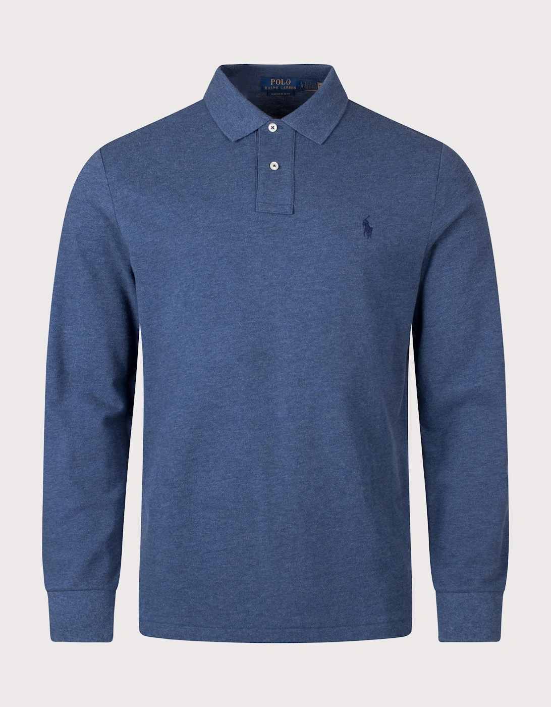 Custom Slim Fit Long Sleeve Polo Shirt