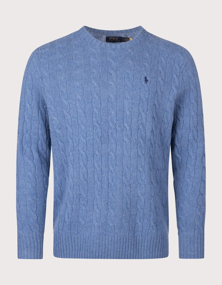 Cashmere Blend Cable Knit Jumper