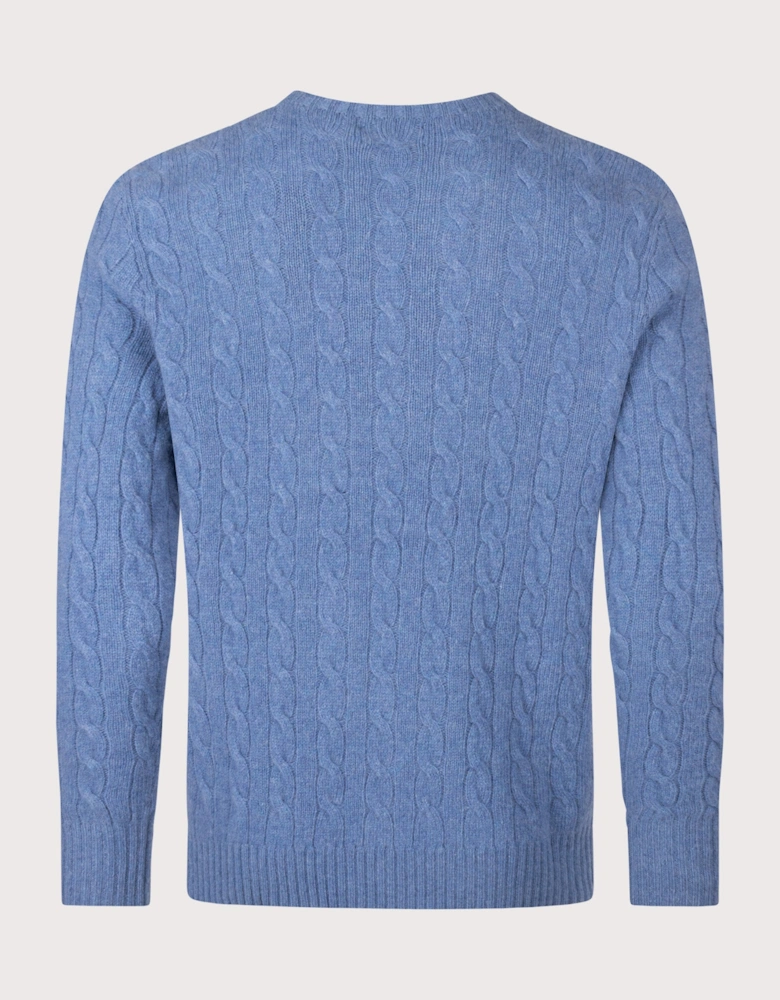 Cashmere Blend Cable Knit Jumper