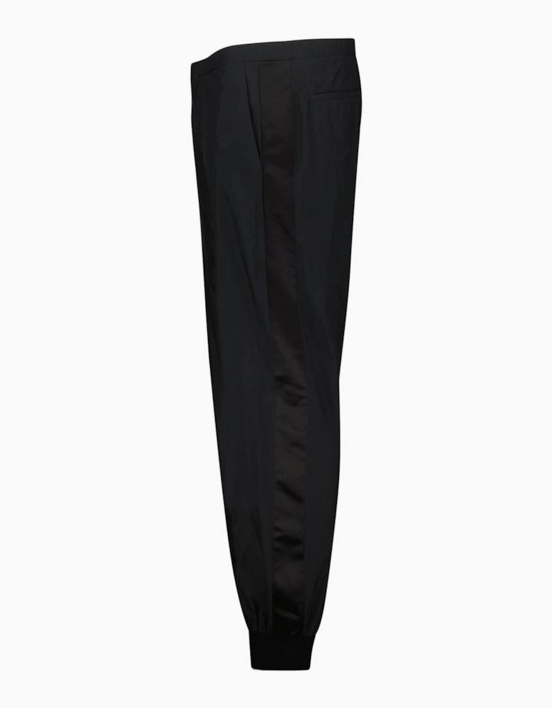 Prada Silk-Blend Trousers in Black