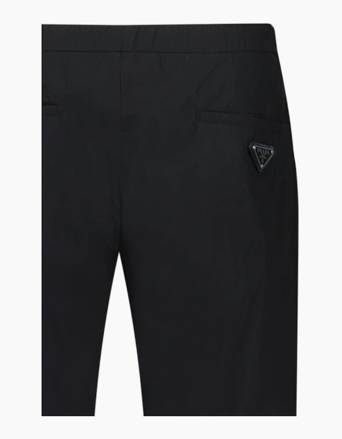 Prada Silk-Blend Trousers in Black